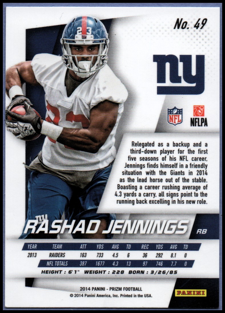 B1213- 2014 Panini Prizm FB Card #s 1-300 +Rookies -You Pick- 15+ FREE US SHIP - Picture 51 of 319