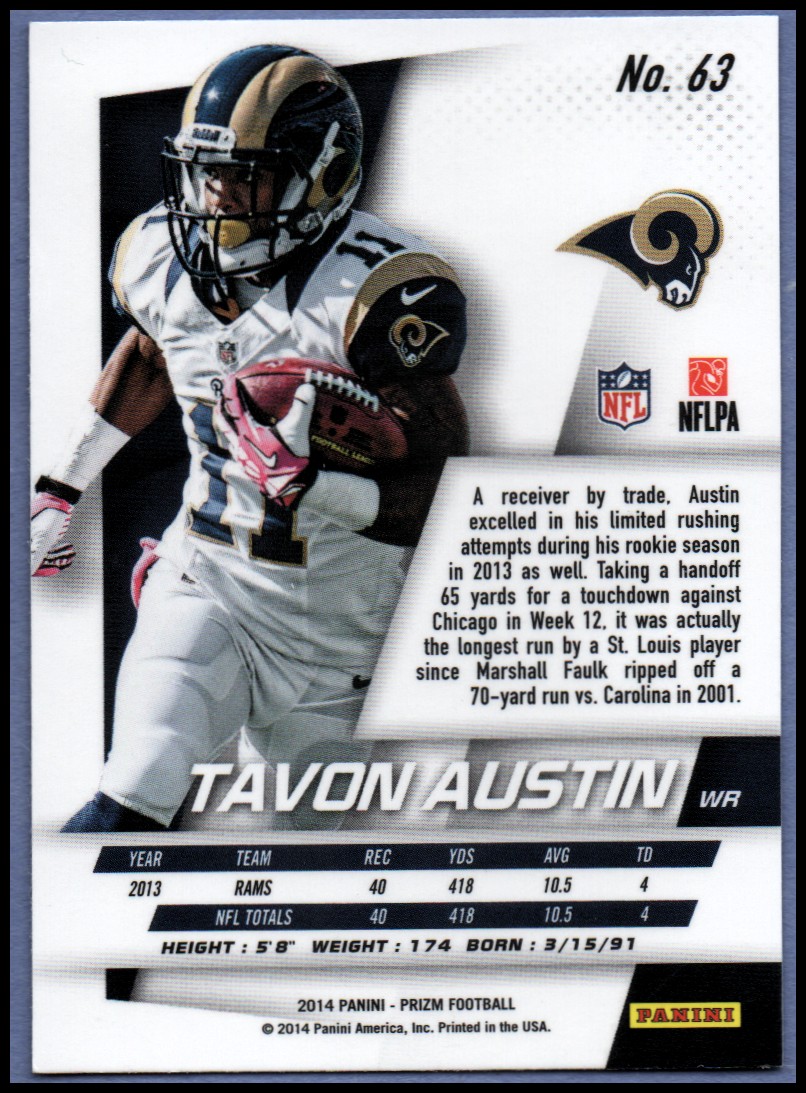 B1213- 2014 Panini Prizm FB Card #s 1-300 +Rookies -You Pick- 15+ FREE US SHIP - Picture 71 of 319