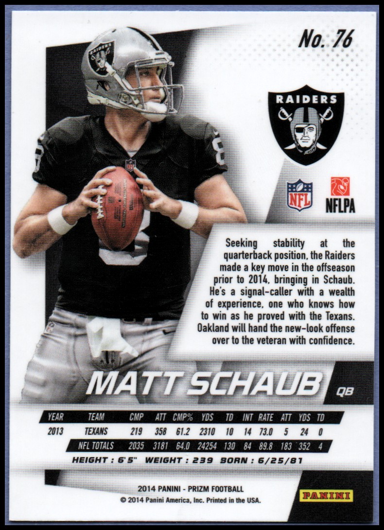 B1213- 2014 Panini Prizm FB Card #s 1-300 +Rookies -You Pick- 15+ FREE US SHIP - Picture 83 of 319