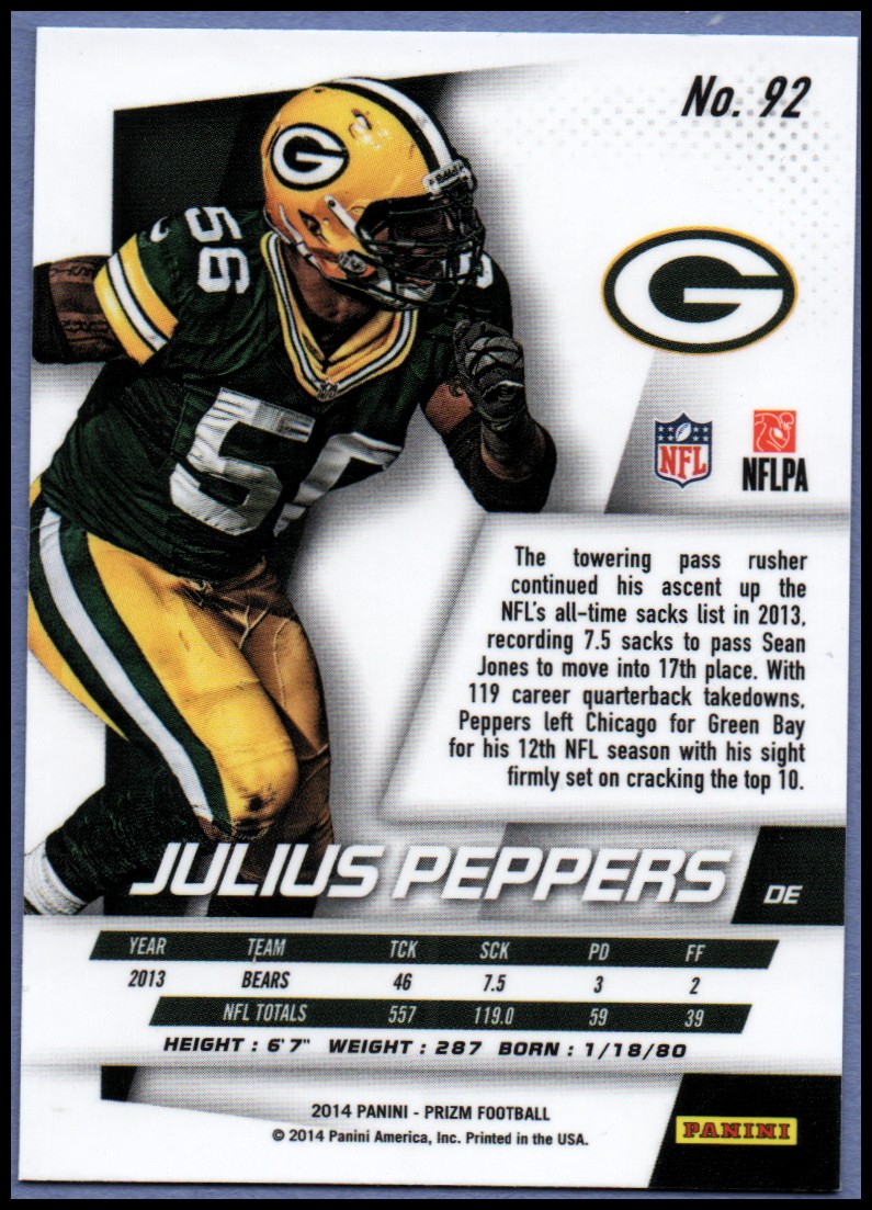 B1213- 2014 Panini Prizm FB Card #s 1-300 +Rookies -You Pick- 15+ FREE US SHIP - Picture 105 of 319