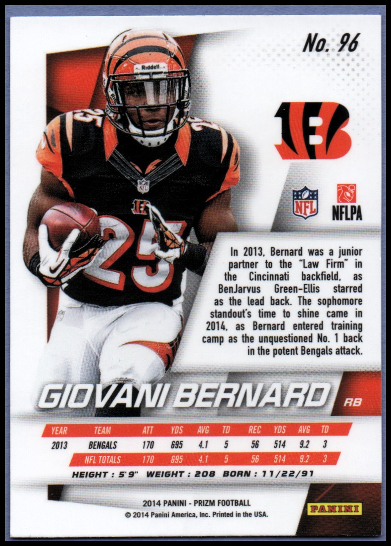 B1213- 2014 Panini Prizm FB Card #s 1-300 +Rookies -You Pick- 15+ FREE US SHIP - Picture 111 of 319