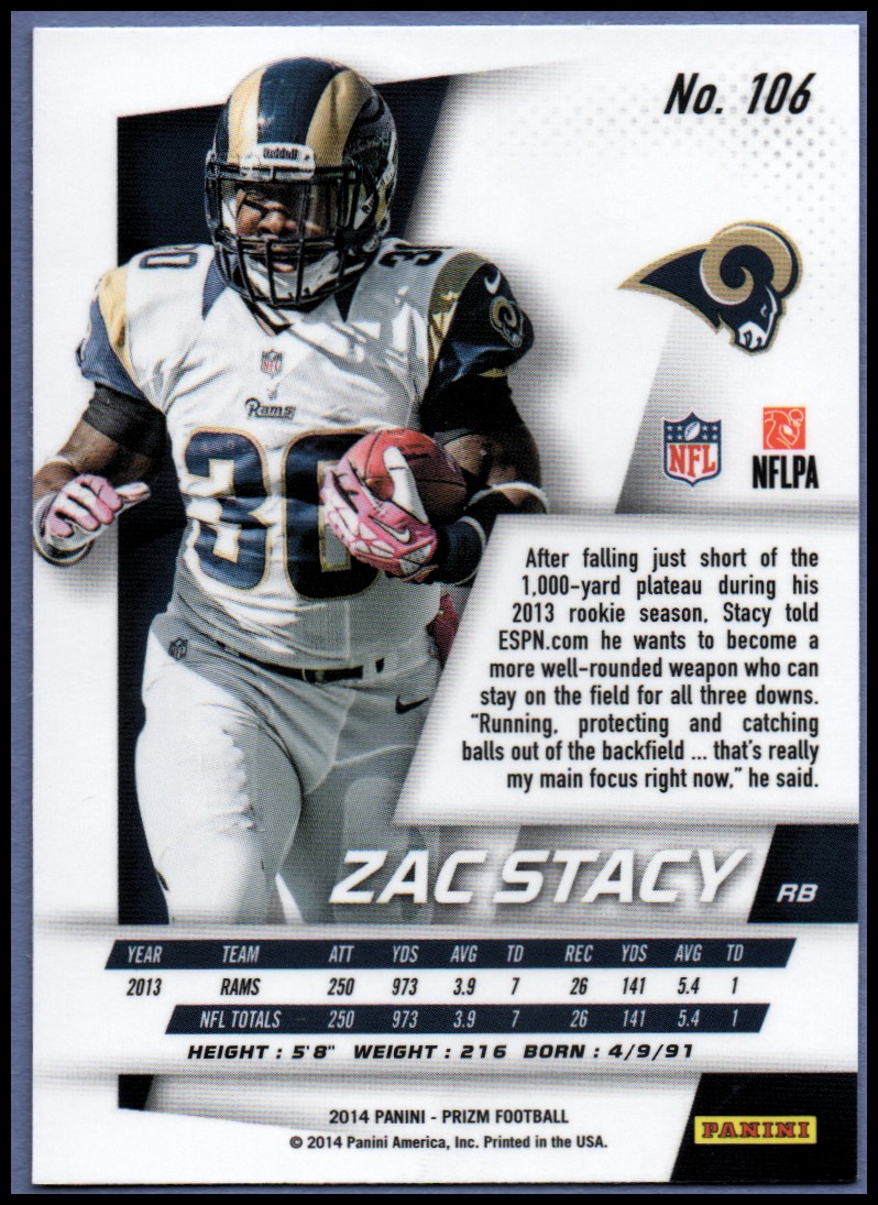 B1213- 2014 Panini Prizm FB Card #s 1-300 +Rookies -You Pick- 15+ FREE US SHIP - Picture 119 of 319