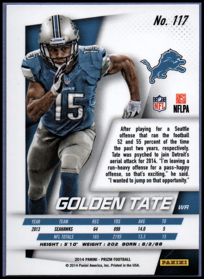 B1213- 2014 Panini Prizm FB Card #s 1-300 +Rookies -You Pick- 15+ FREE US SHIP - Picture 133 of 319