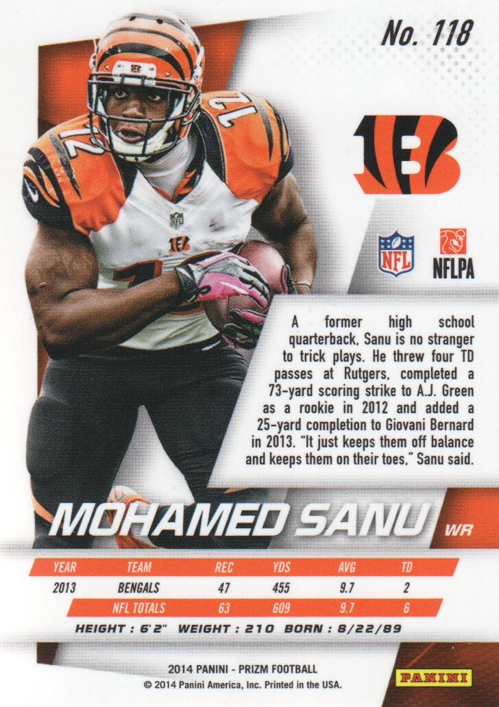 B1213- 2014 Panini Prizm FB Card #s 1-300 +Rookies -You Pick- 15+ FREE US SHIP - Picture 135 of 319