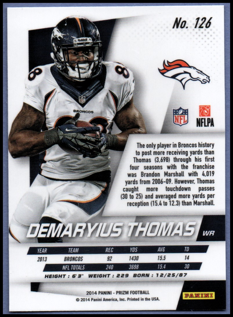 B1213- 2014 Panini Prizm FB Card #s 1-300 +Rookies -You Pick- 15+ FREE US SHIP - Picture 147 of 319