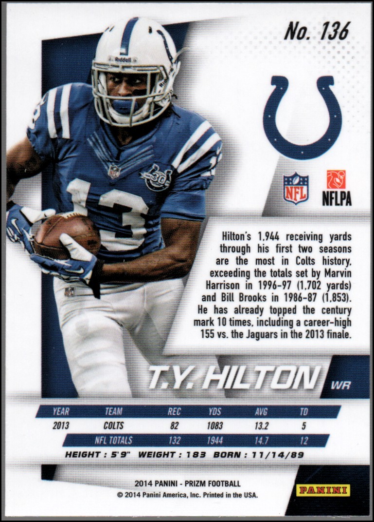 B1213- 2014 Panini Prizm FB Card #s 1-300 +Rookies -You Pick- 15+ FREE US SHIP - Picture 165 of 319