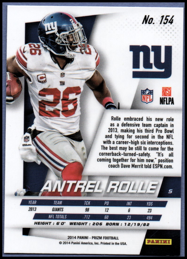 B1213- 2014 Panini Prizm FB Card #s 1-300 +Rookies -You Pick- 15+ FREE US SHIP - Picture 187 of 319