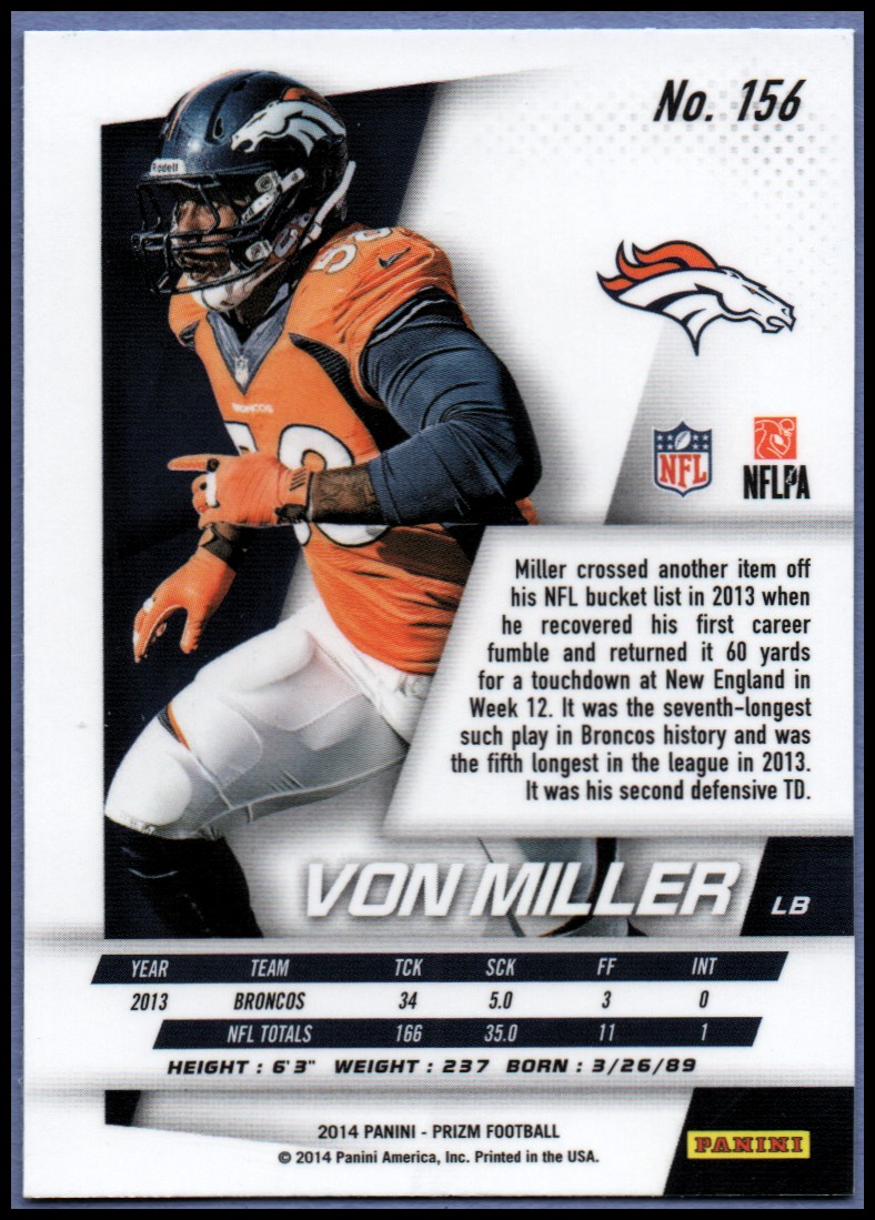 B1213- 2014 Panini Prizm FB Card #s 1-300 +Rookies -You Pick- 15+ FREE US SHIP - Picture 189 of 319