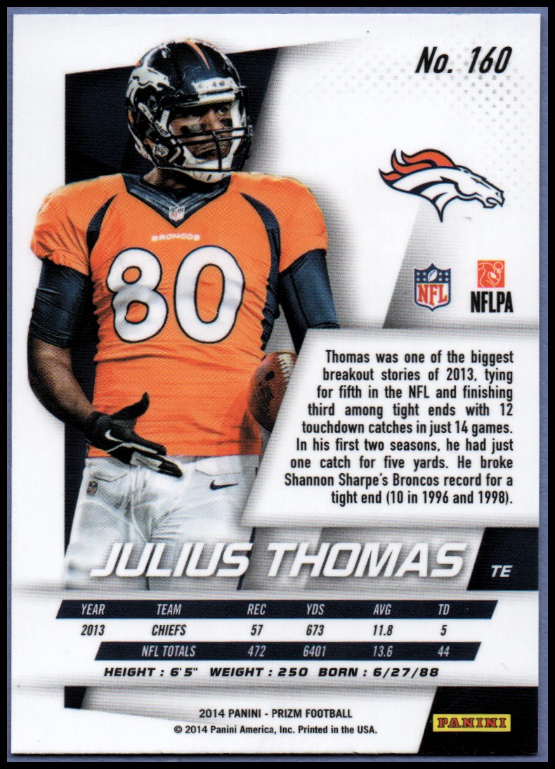 B1213- 2014 Panini Prizm FB Card #s 1-300 +Rookies -You Pick- 15+ FREE US SHIP - Picture 195 of 319