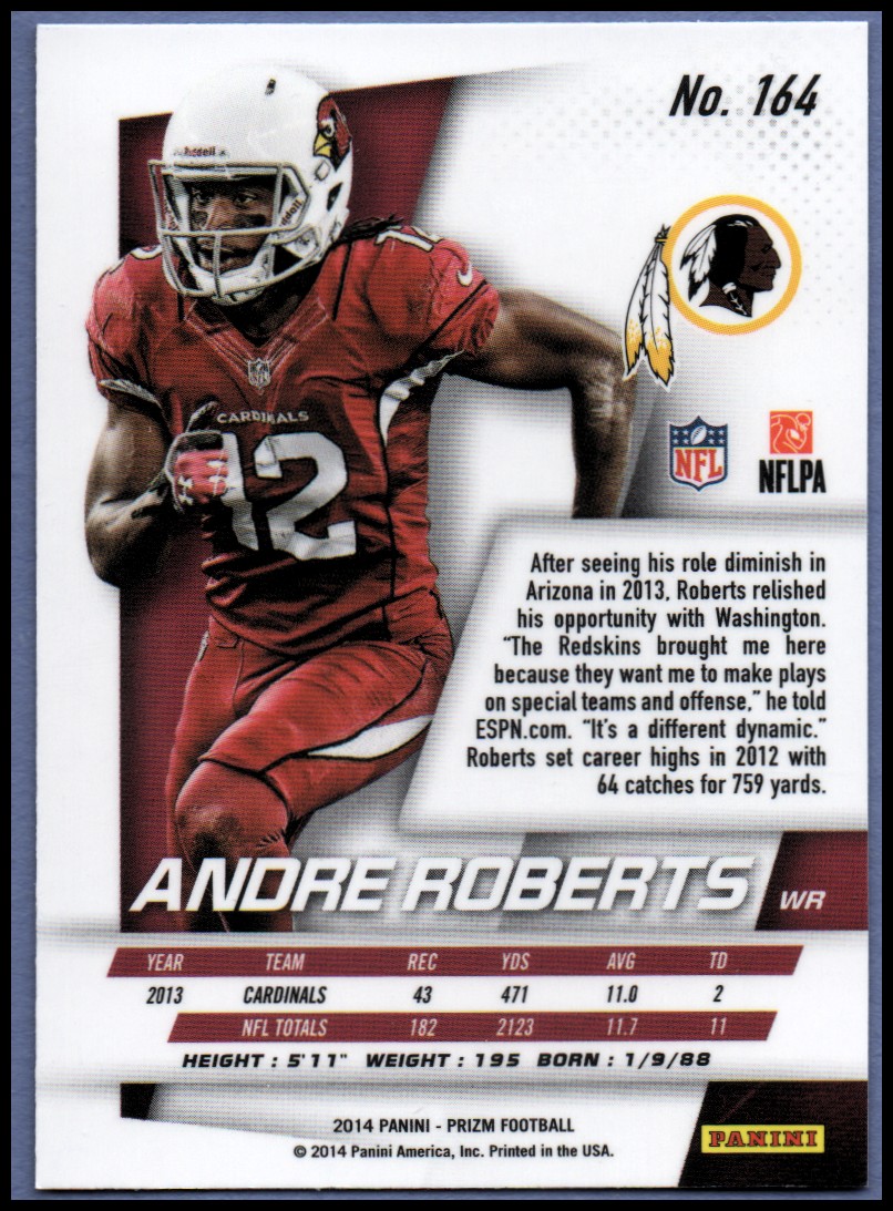 B1213- 2014 Panini Prizm FB Card #s 1-300 +Rookies -You Pick- 15+ FREE US SHIP - Picture 201 of 319