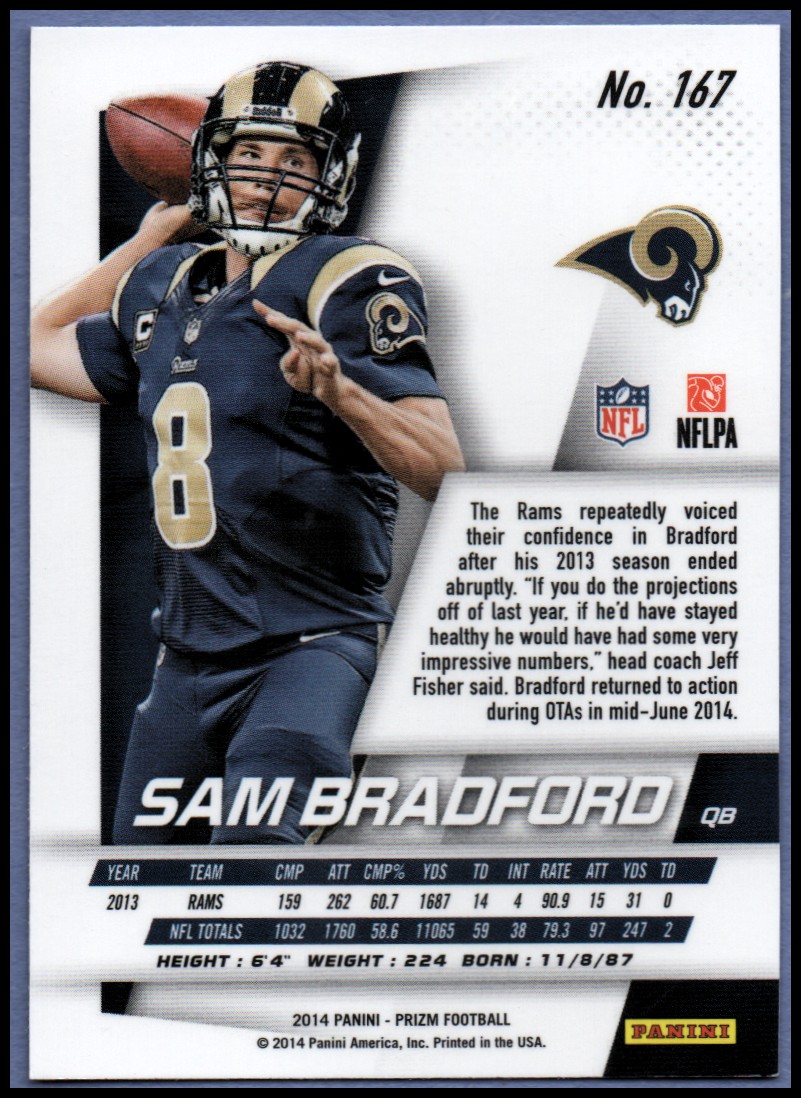 B1213- 2014 Panini Prizm FB Card #s 1-300 +Rookies -You Pick- 15+ FREE US SHIP - Picture 205 of 319