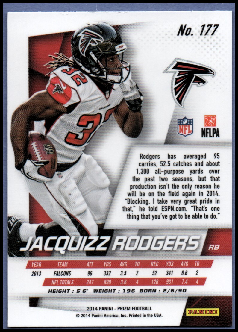 B1213- 2014 Panini Prizm FB Card #s 1-300 +Rookies -You Pick- 15+ FREE US SHIP - Picture 219 of 319