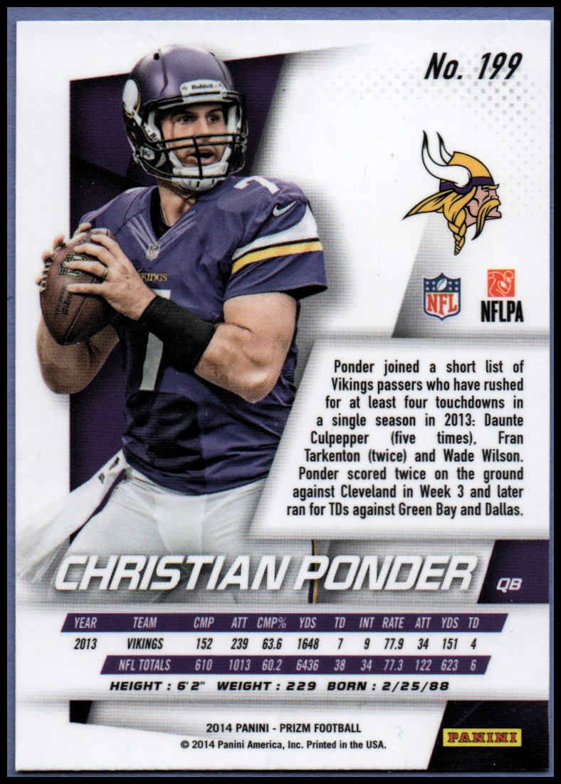 B1213- 2014 Panini Prizm FB Card #s 1-300 +Rookies -You Pick- 15+ FREE US SHIP - Picture 245 of 319
