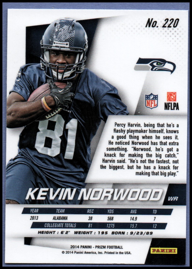 B1213- 2014 Panini Prizm FB Card #s 1-300 +Rookies -You Pick- 15+ FREE US SHIP - Picture 257 of 319