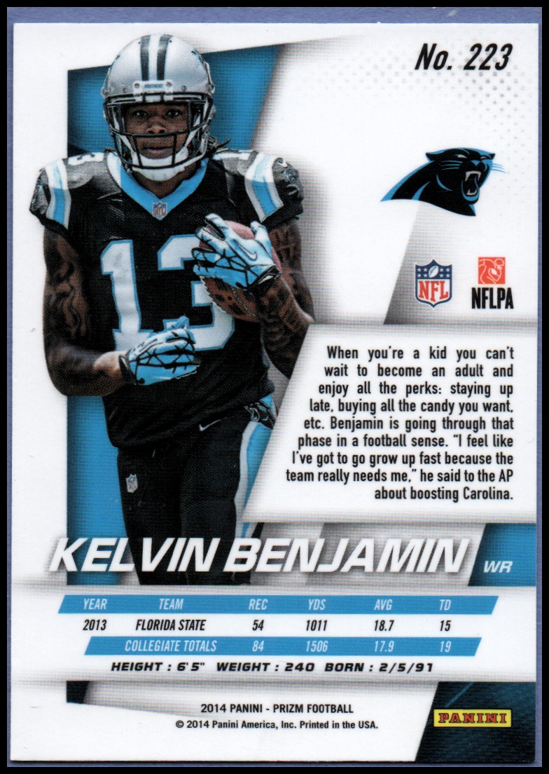 B1213- 2014 Panini Prizm FB Card #s 1-300 +Rookies -You Pick- 15+ FREE US SHIP - Picture 259 of 319