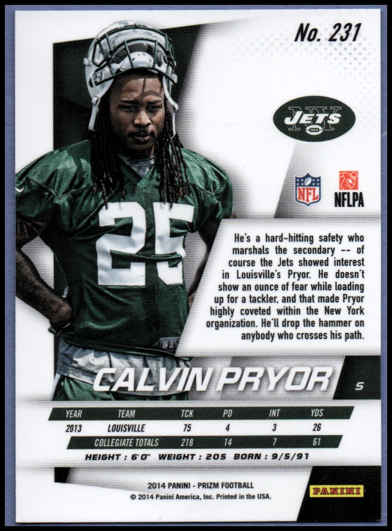 B1213- 2014 Panini Prizm FB Card #s 1-300 +Rookies -You Pick- 15+ FREE US SHIP - Picture 265 of 319