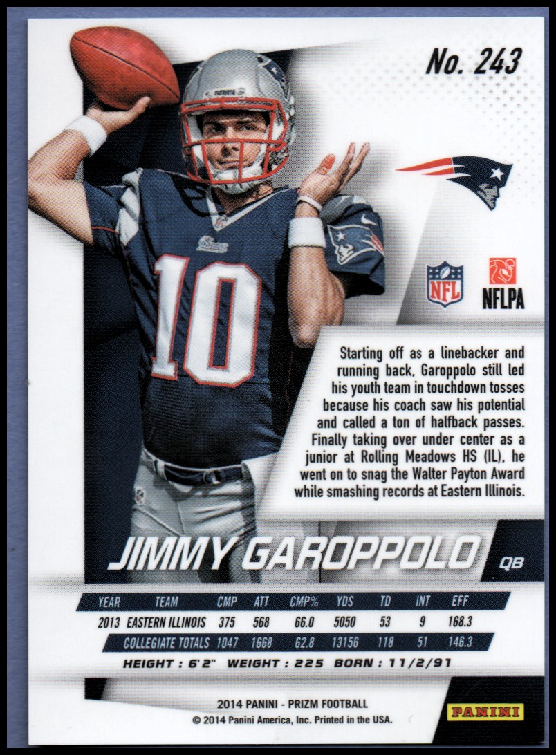 Sports Card Back