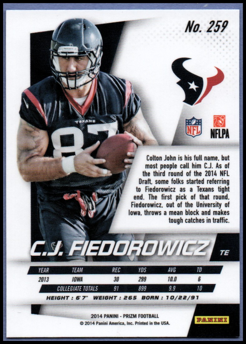 B1213- 2014 Panini Prizm FB Card #s 1-300 +Rookies -You Pick- 15+ FREE US SHIP - Picture 289 of 319