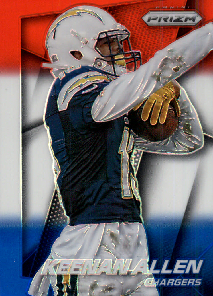2014 Panini Prizm Prizms Red White and Blue #28 Keenan Allen