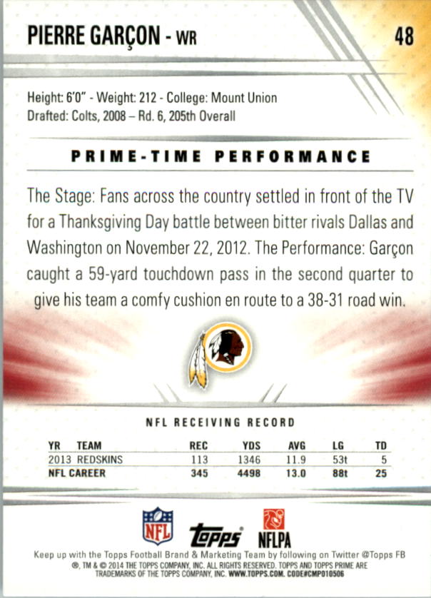 B2373- 2014 Topps Prime FB Card #s 1-150 +Inserts -You Pick- 15+ FREE US SHIP - Picture 366 of 373