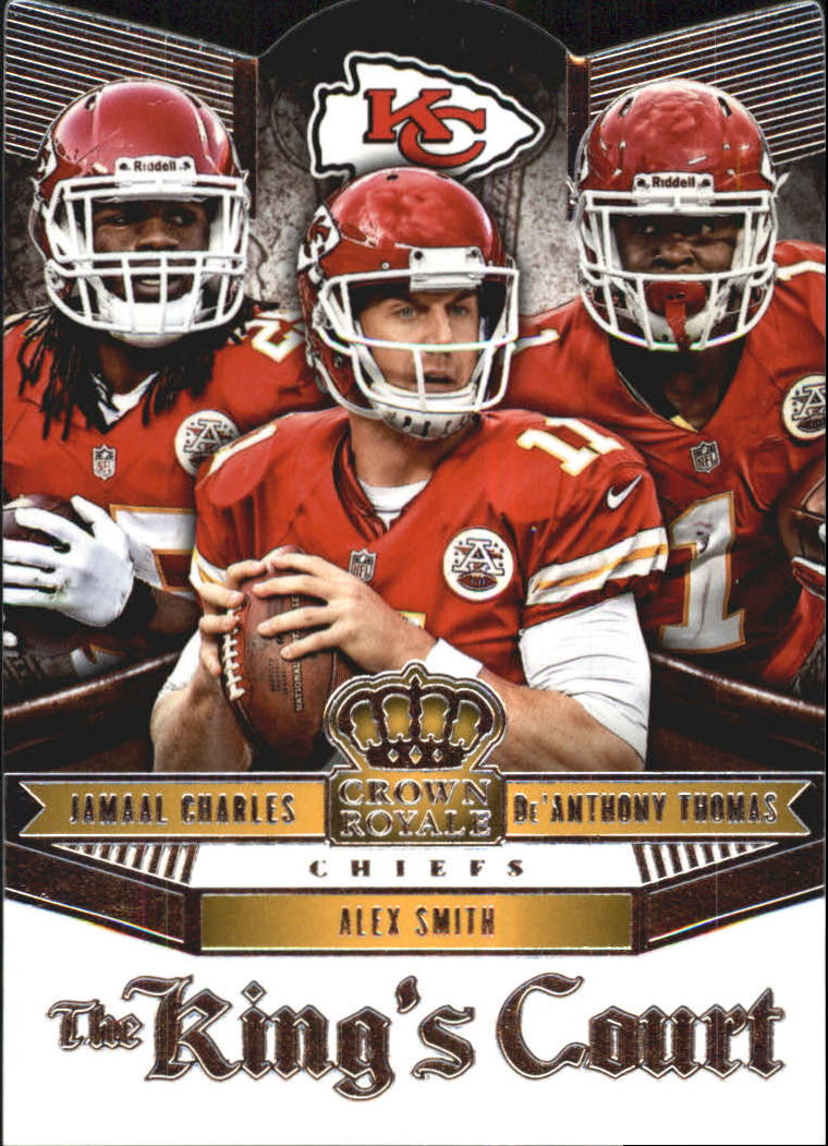 2014 Crown Royale The King's Court #KC23 Alex Smith/De'Anthony Thomas/Jamaal Charles
