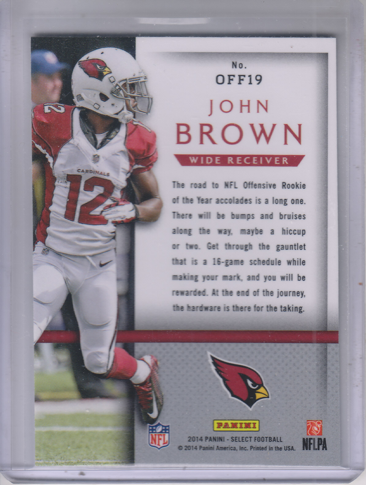 2014 Select Offensive ROY Selections #OFF19 John Brown back image