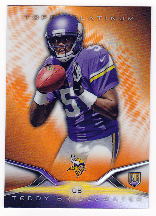 2014 Topps Platinum Orange Refractors #108 Teddy Bridgewater