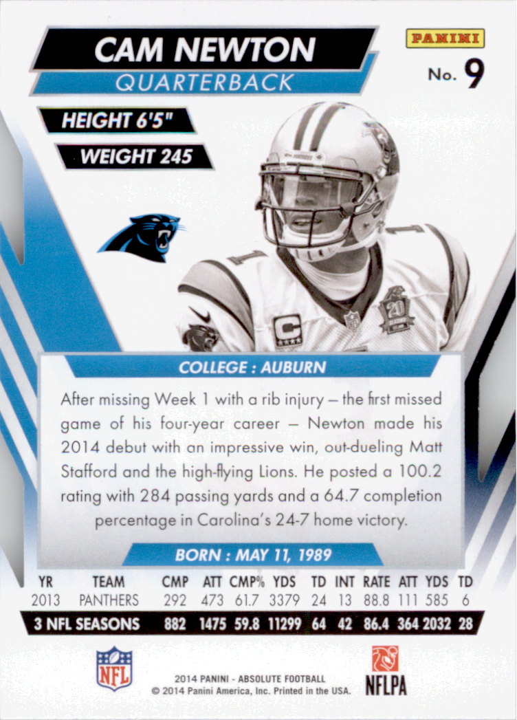 B1157- 2014 Absolute Retail Football Card #s 1-150 -You Pick- 15+ FREE US SHIP - Picture 17 of 151