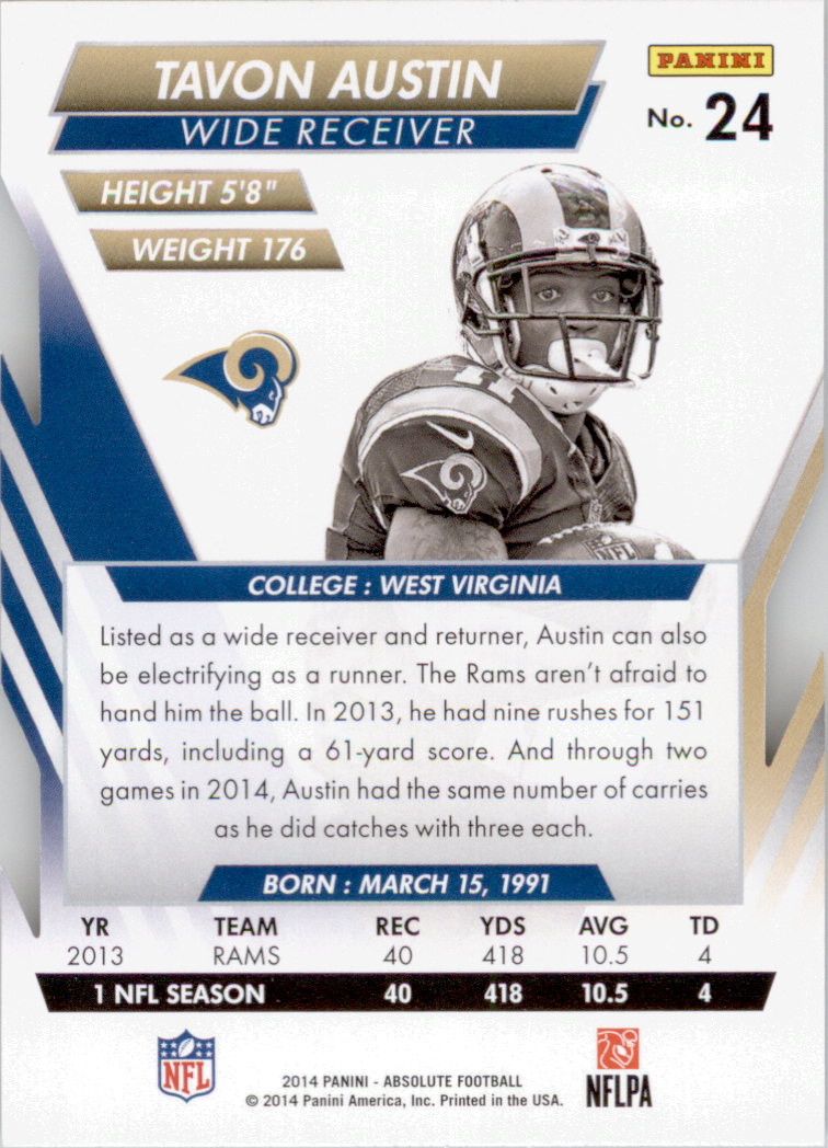 B1157- 2014 Absolute Retail Football Card #s 1-150 -You Pick- 15+ FREE US SHIP - Picture 41 of 151