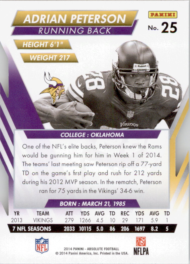 B1157- 2014 Absolute Retail Football Card #s 1-150 -You Pick- 15+ FREE US SHIP - Picture 43 of 151