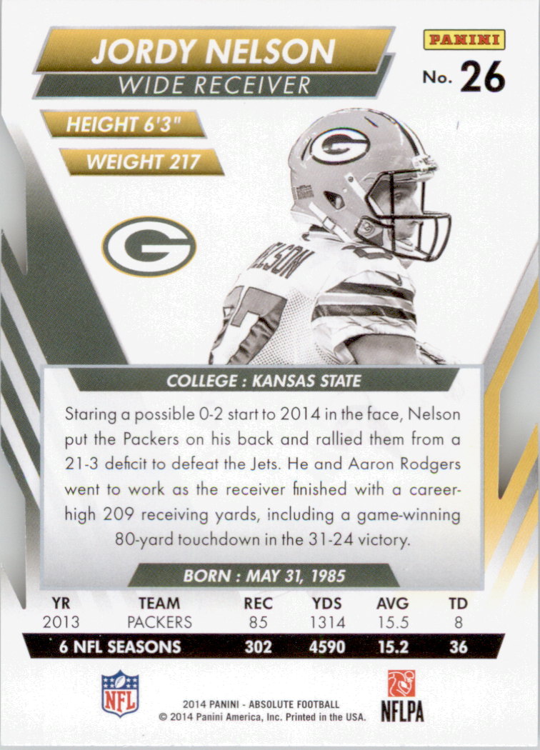 B1157- 2014 Absolute Retail Football Card #s 1-150 -You Pick- 15+ FREE US SHIP - Picture 45 of 151