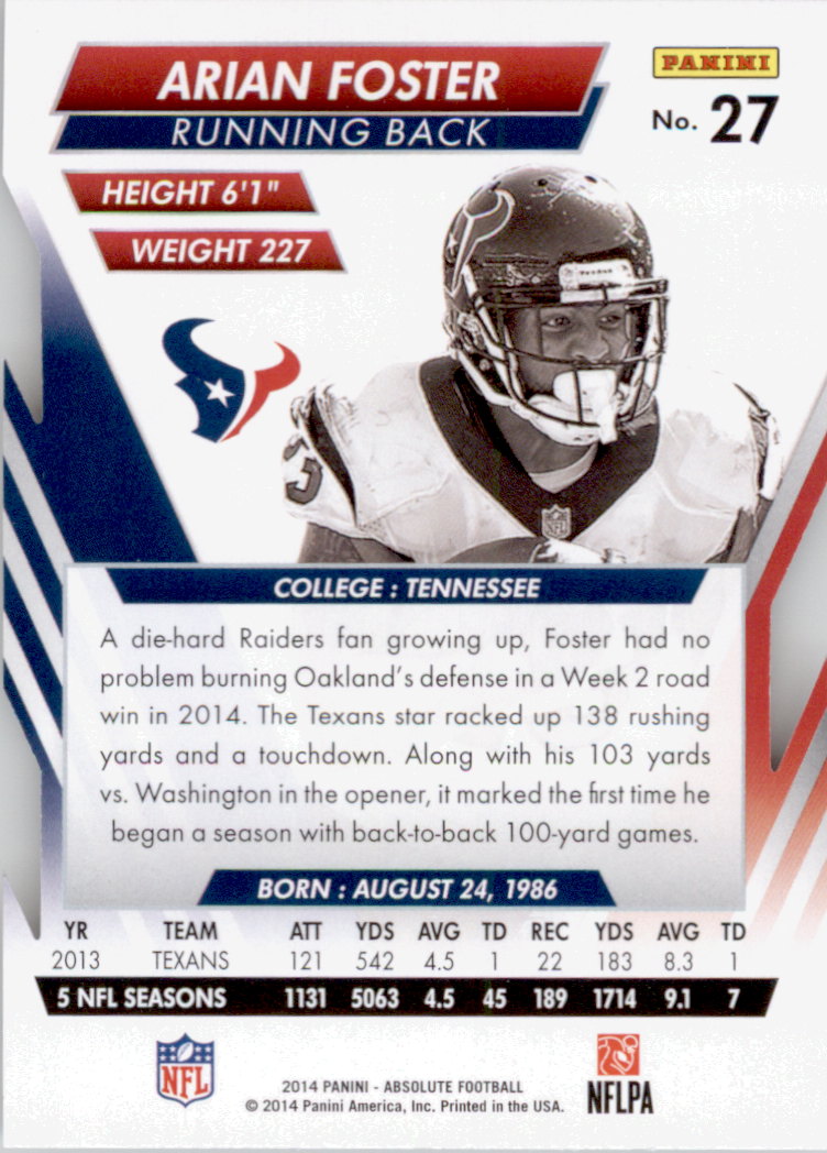 B1157- 2014 Absolute Retail Football Card #s 1-150 -You Pick- 15+ FREE US SHIP - Picture 47 of 151