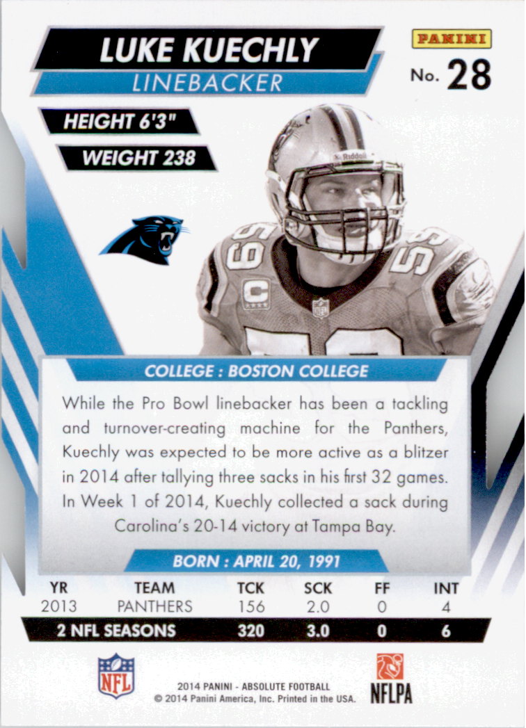 B1157- 2014 Absolute Retail Football Card #s 1-150 -You Pick- 15+ FREE US SHIP - Picture 49 of 151