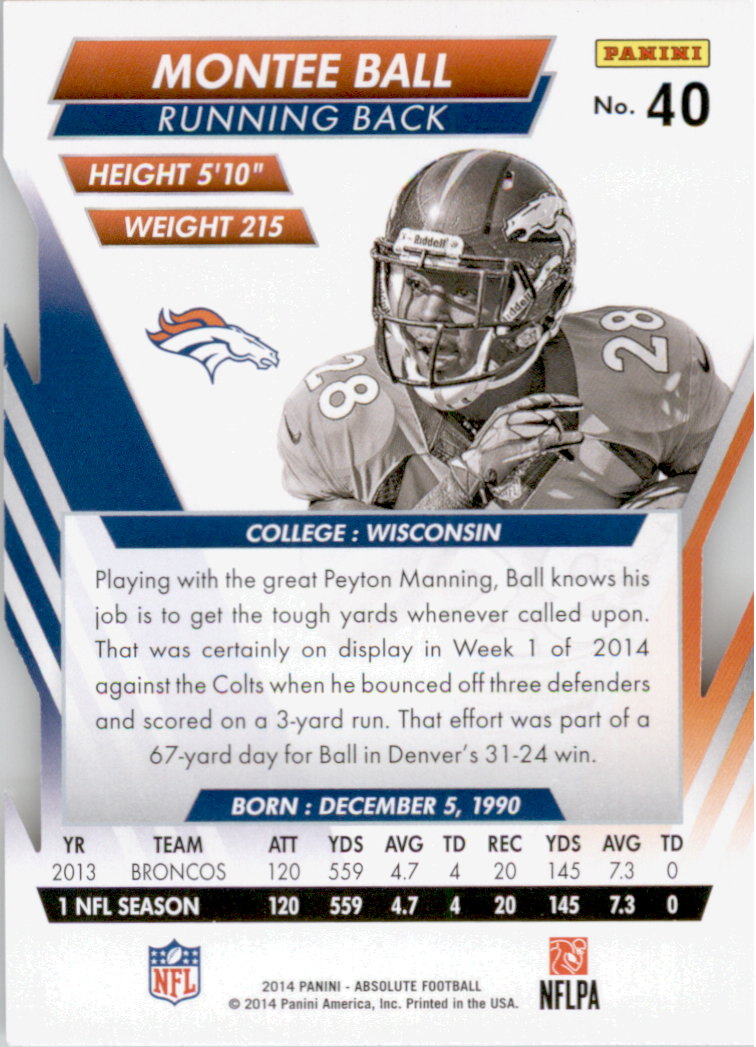B1157- 2014 Absolute Retail Football Card #s 1-150 -You Pick- 15+ FREE US SHIP - Picture 69 of 151
