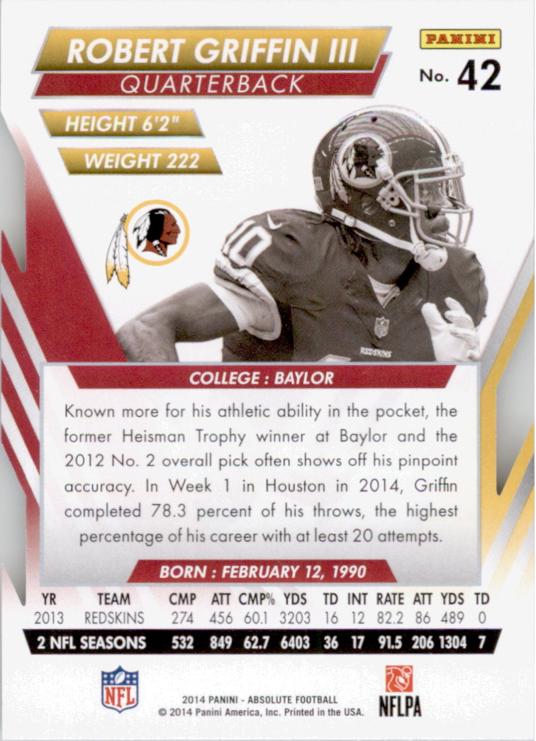 B1157- 2014 Absolute Retail Football Card #s 1-150 -You Pick- 15+ FREE US SHIP - Picture 73 of 151