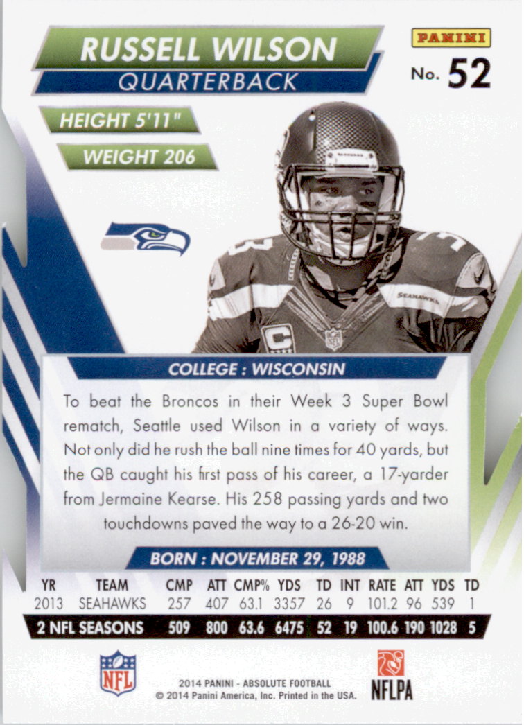 B1157- 2014 Absolute Retail Football Card #s 1-150 -You Pick- 15+ FREE US SHIP - Picture 85 of 151