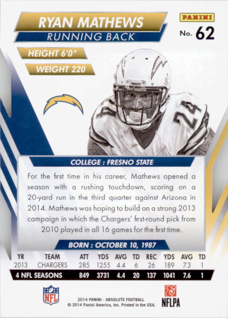 B1157- 2014 Absolute Retail Football Card #s 1-150 -You Pick- 15+ FREE US SHIP - Picture 95 of 151