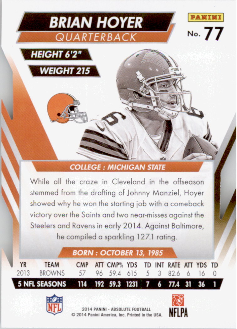 B1157- 2014 Absolute Retail Football Card #s 1-150 -You Pick- 15+ FREE US SHIP - Picture 117 of 151