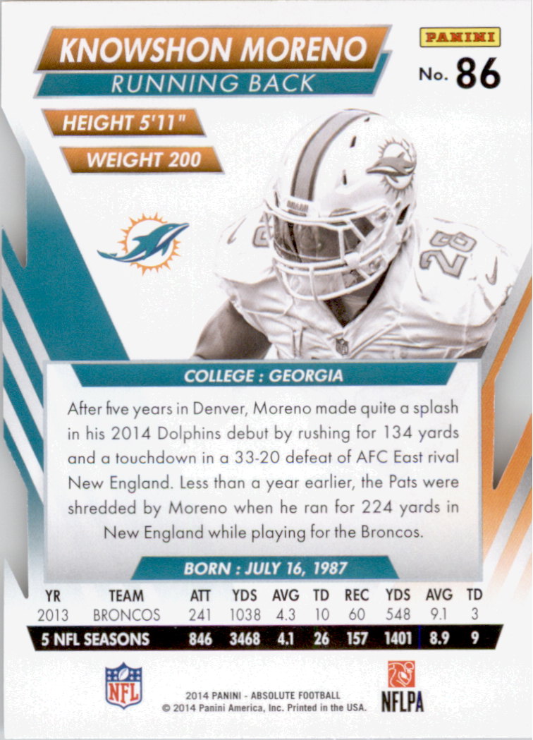 B1157- 2014 Absolute Retail Football Card #s 1-150 -You Pick- 15+ FREE US SHIP - Picture 127 of 151