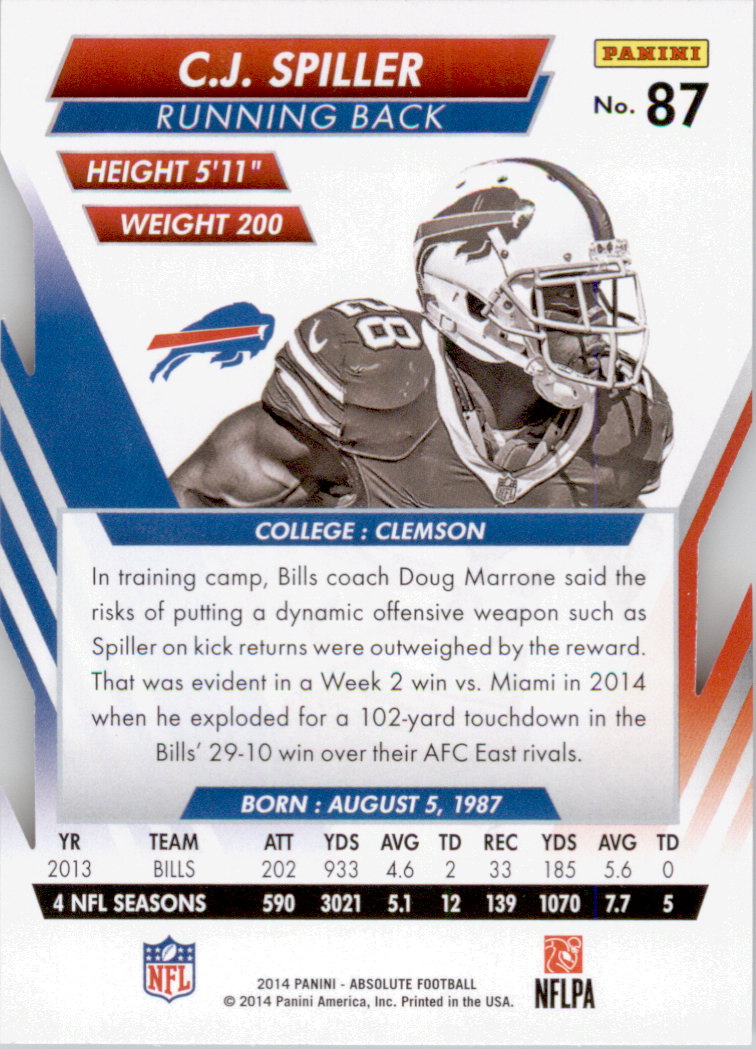 B1157- 2014 Absolute Retail Football Card #s 1-150 -You Pick- 15+ FREE US SHIP - Picture 129 of 151