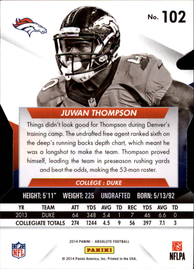 B1157- 2014 Absolute Retail Football Card #s 1-150 -You Pick- 15+ FREE US SHIP - Picture 143 of 151
