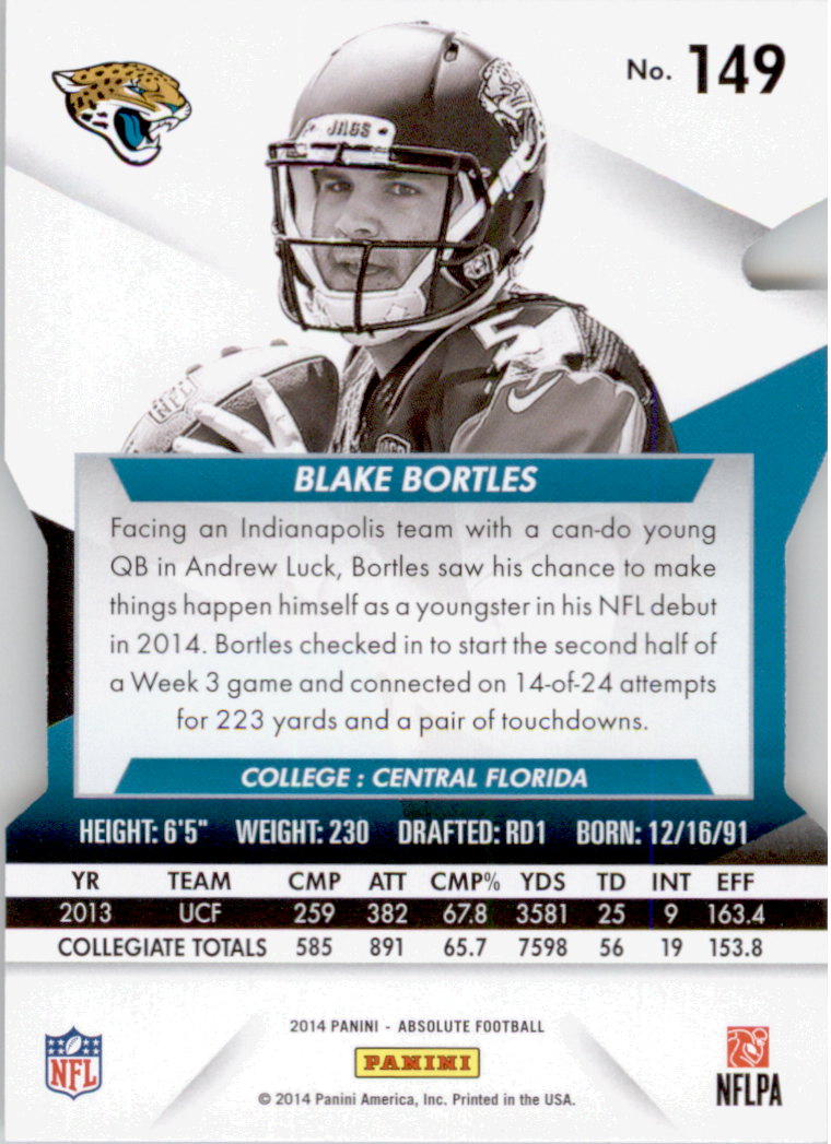 B1157- 2014 Absolute Retail Football Card #s 1-150 -You Pick- 15+ FREE US SHIP - Picture 149 of 151