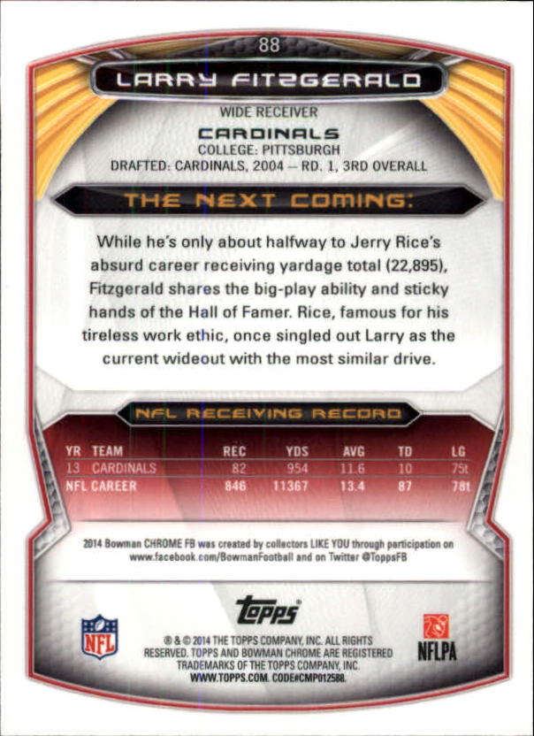 A1415- 2014 Bowman Chrome FB Cards 1-222 +Inserts -You Pick- 15+ FREE US SHIP - Picture 169 of 383