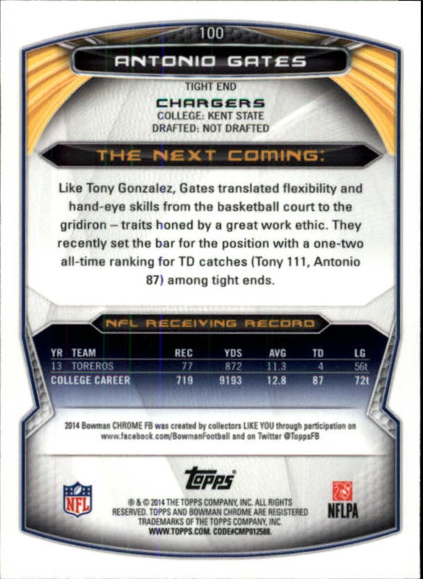 A1415- 2014 Bowman Chrome FB Cards 1-222 +Inserts -You Pick- 15+ FREE US SHIP - Picture 193 of 383
