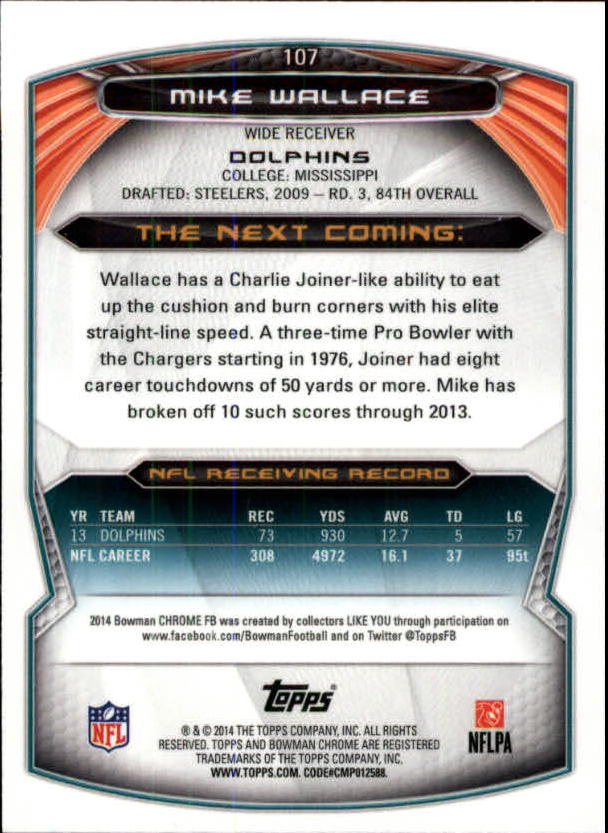 A1415- 2014 Bowman Chrome FB Cards 1-222 +Inserts -You Pick- 15+ FREE US SHIP - Picture 207 of 383