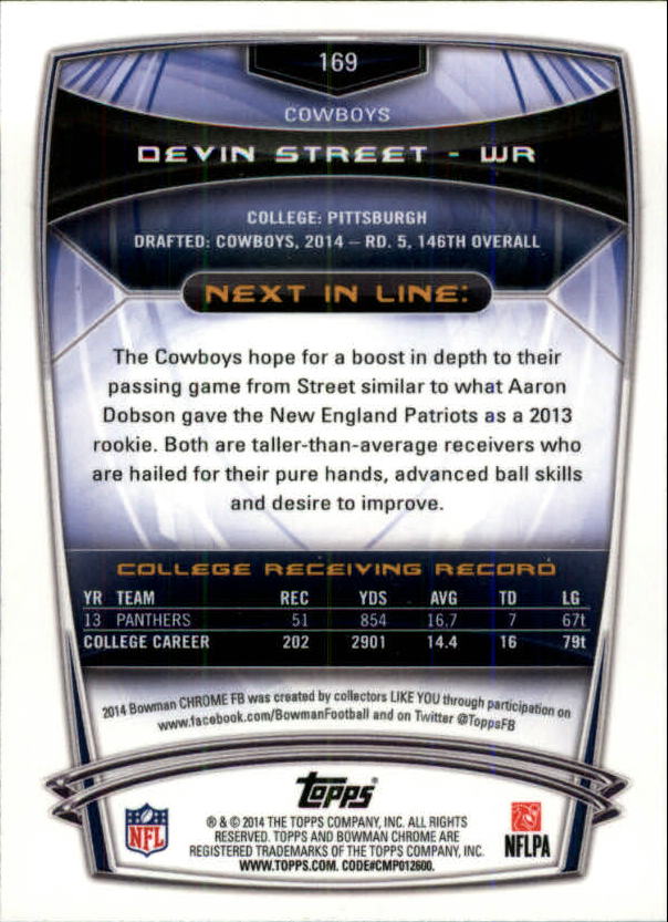 A1415- 2014 Bowman Chrome FB Cards 1-222 +Inserts -You Pick- 15+ FREE US SHIP - Picture 296 of 383