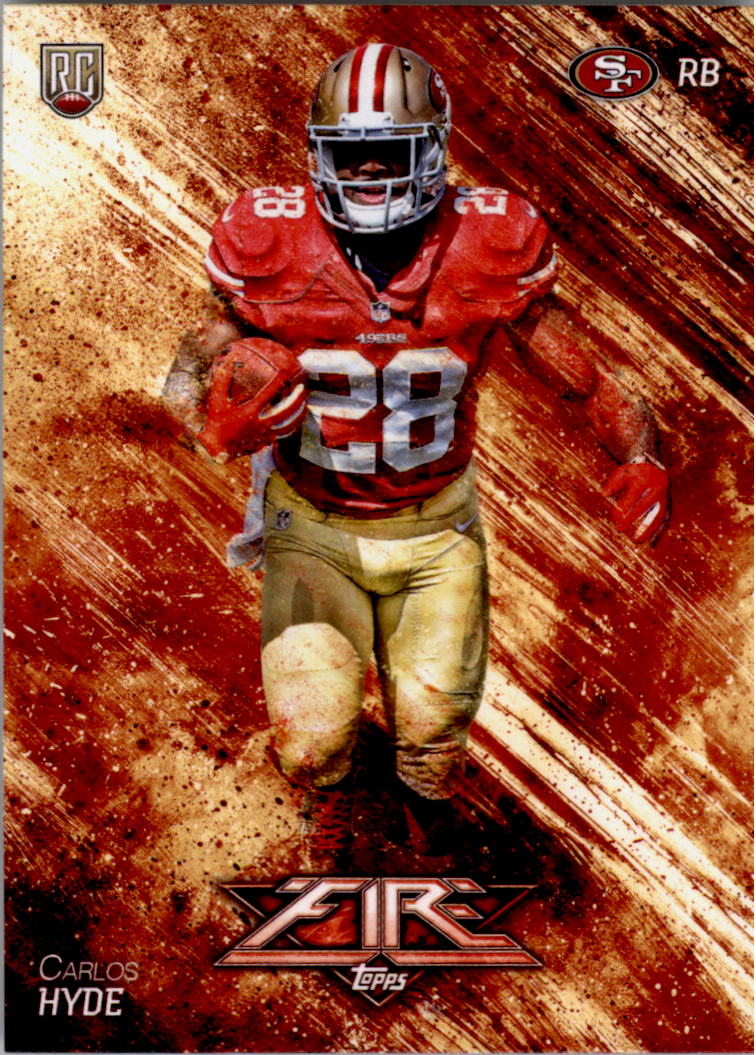 2014 Topps Fire #151 Carlos Hyde RC