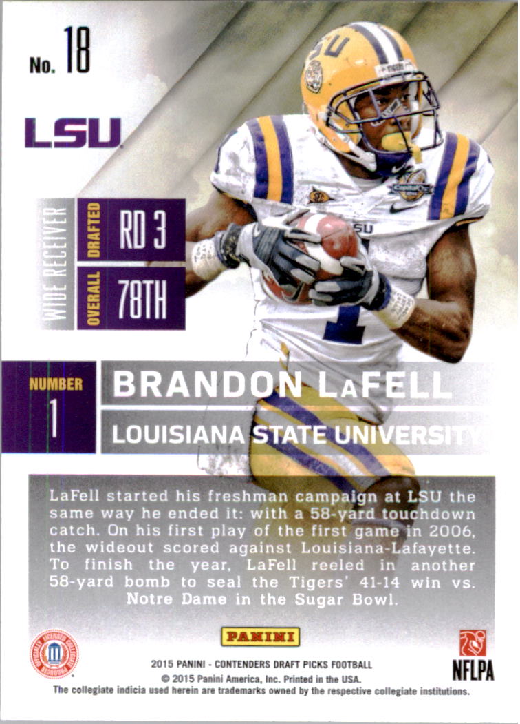 B2183- 2015 Panini Contenders Draft Picks FB 1-275 You Pick- 15+ FREE US SHIP - Picture 31 of 416