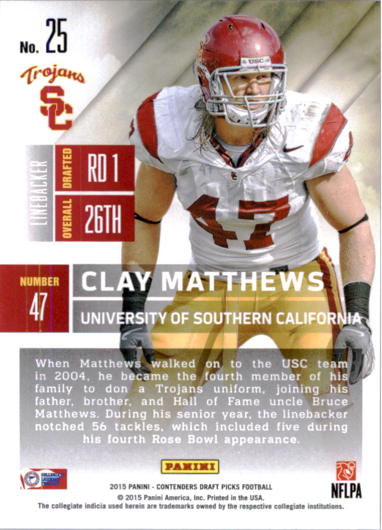 B2183- 2015 Panini Contenders Draft Picks FB 1-275 You Pick- 15+ FREE US SHIP - Picture 43 of 416