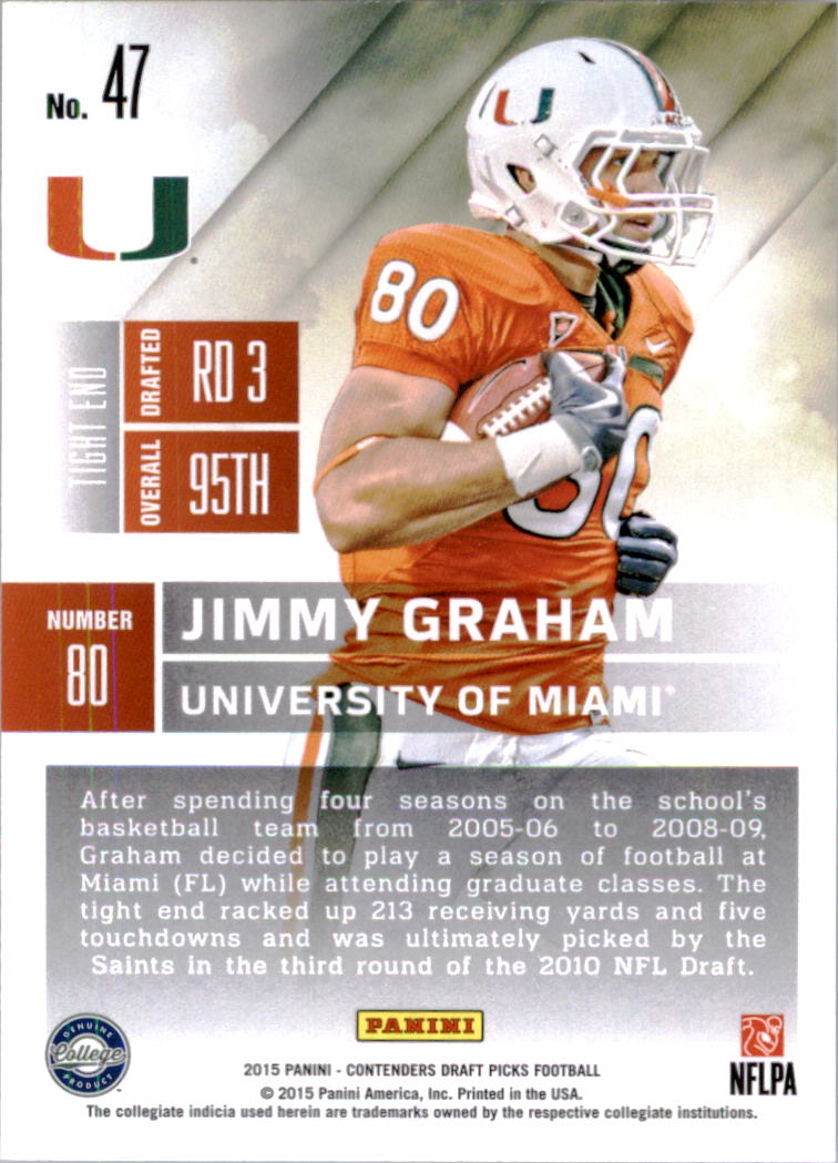 B2183- 2015 Panini Contenders Draft Picks FB 1-275 You Pick- 15+ FREE US SHIP - Picture 77 of 416